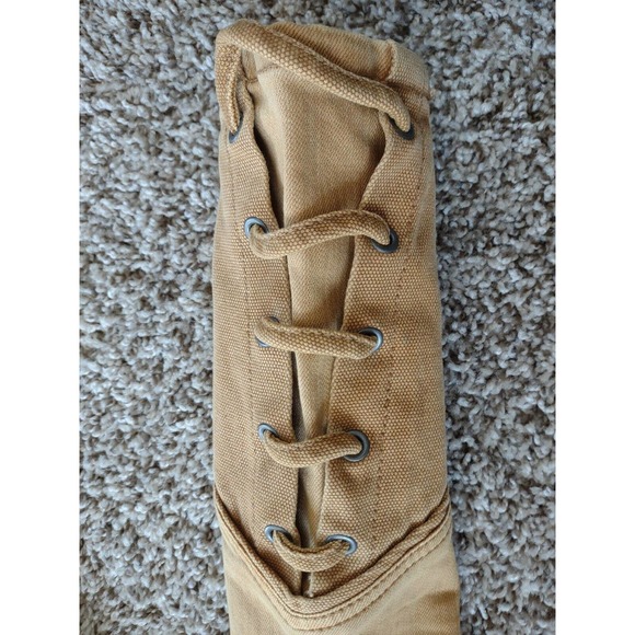 FREE PEOPLE Vintage Distressed Jacket Jean Jacket Lace Up Sleeves size M NWOT - Picture 6 of 13